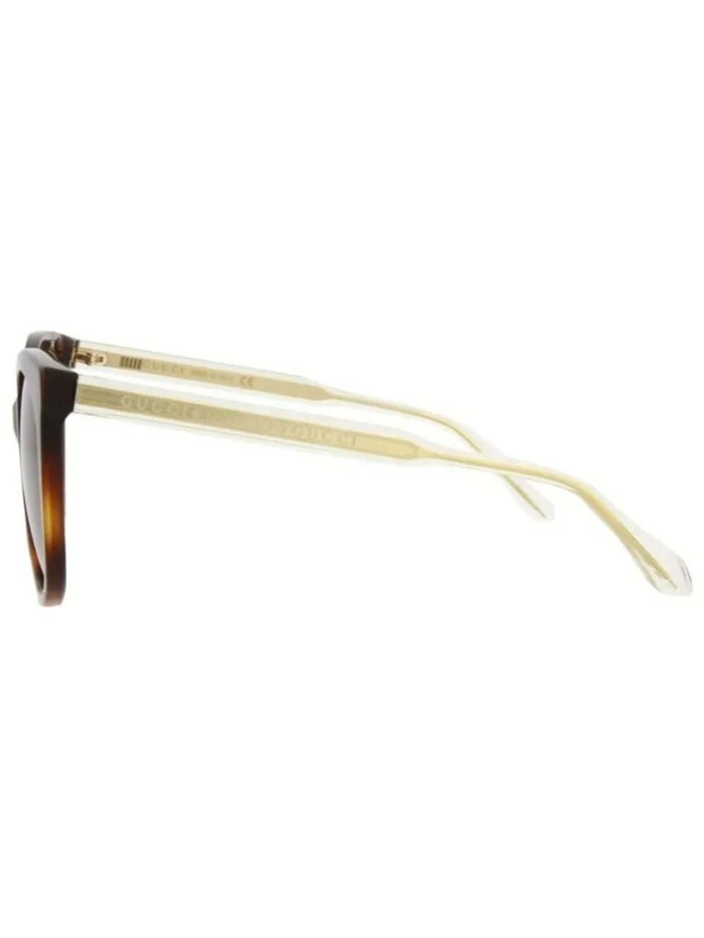 New Gucci Womens Cat Eye Havana Crystal Brown Fashion Designer Sunglasses